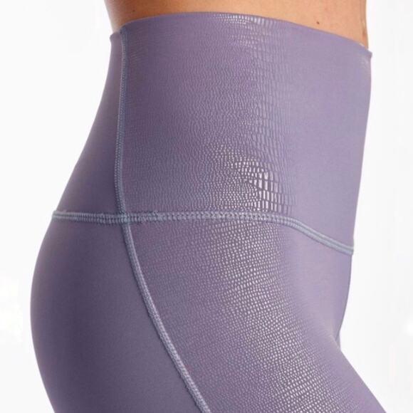 NEW DYI S Signature Tight Purple Moonstone Reptile Shine Legging HighRise Gym - Picture 7 of 9
